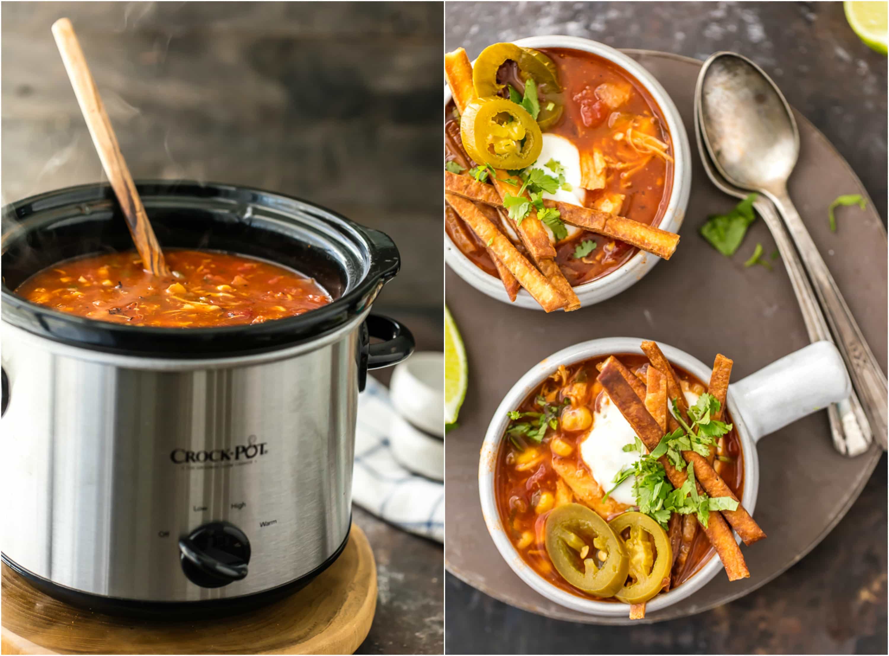 Best Slow Cooker Chicken Tortilla Soup Recipe - How to Make Slow