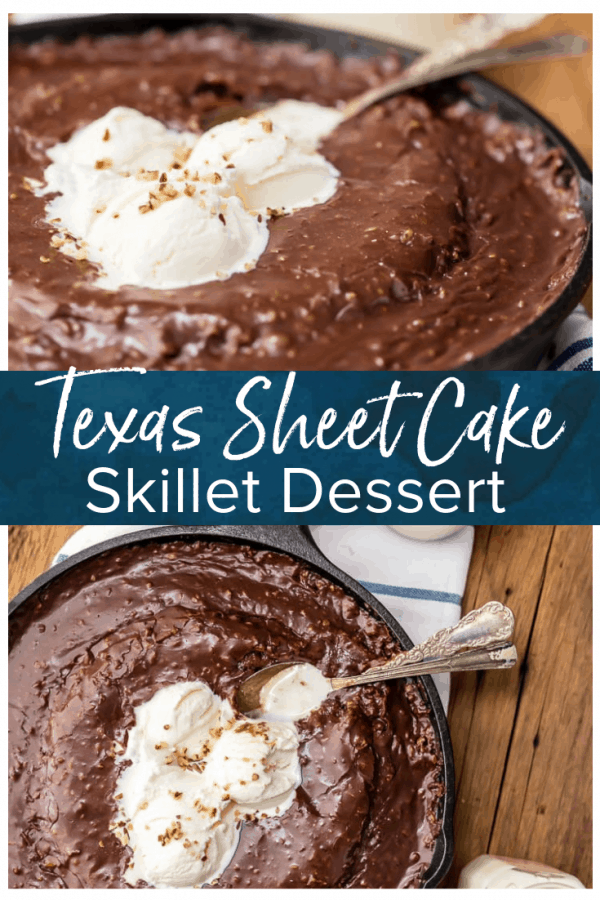 Texas Sheet Cake Skillet - Life Made Simple