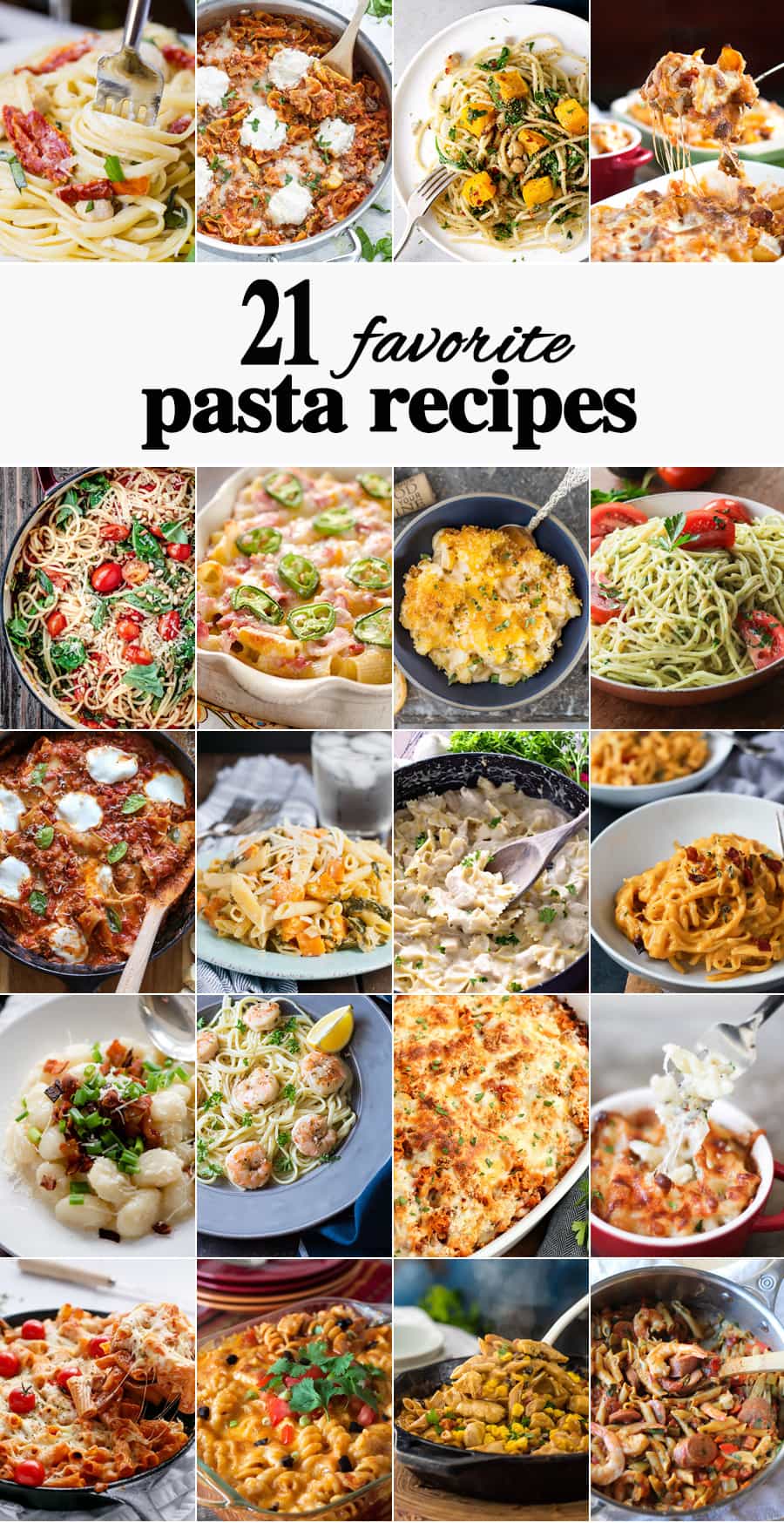 10 Favorite Pasta Recipes - The Cookie Rookie®