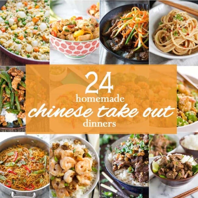 24 HOMEMADE CHINESE TAKE OUT RECIPES! Easy Copycat Chinese Recipes of all of your favorite delivery recipes! Make them (better) at home!!