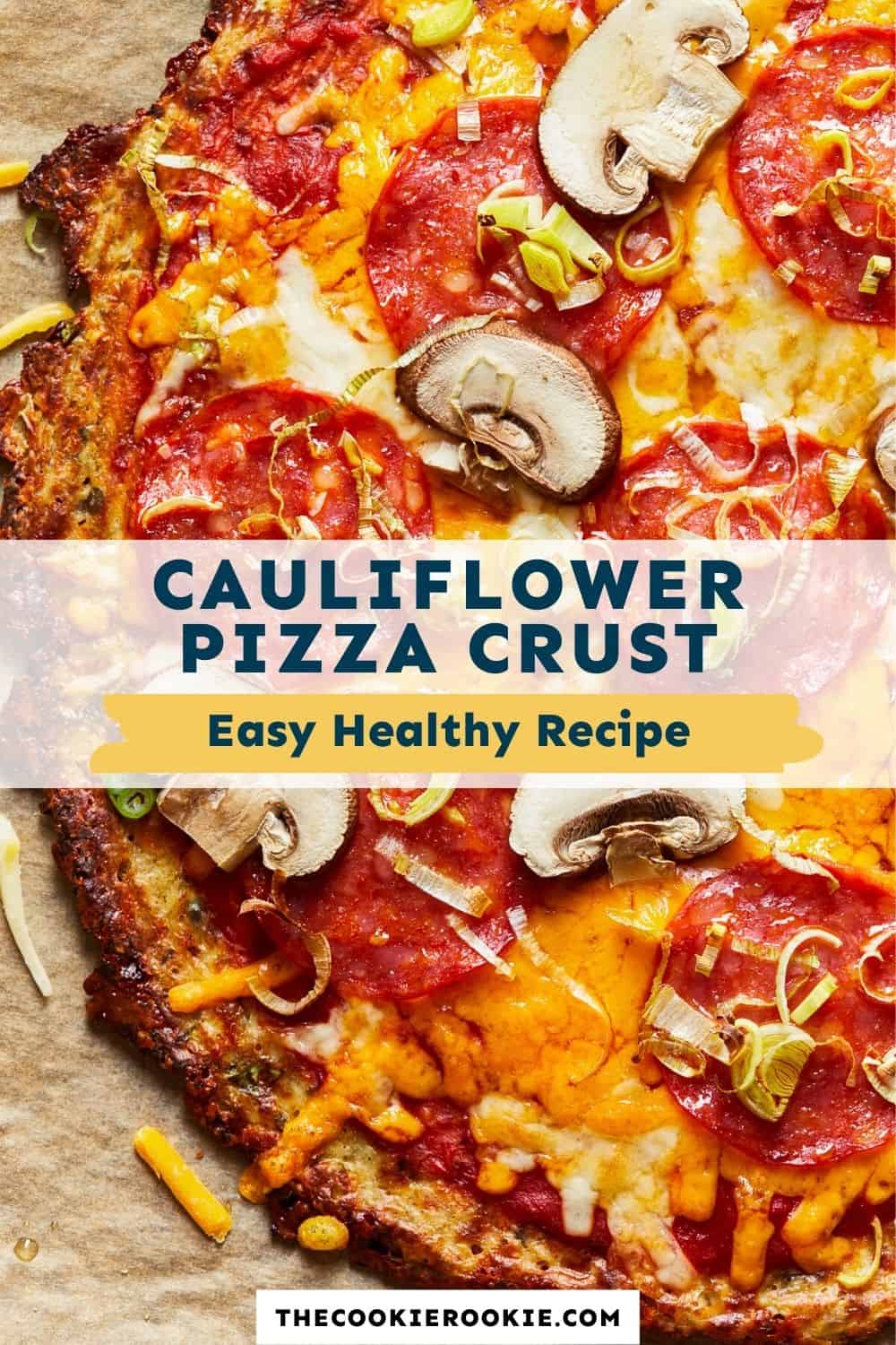 Cauliflower Pizza Crust Recipe {LowCarb, Keto, GlutenFree}