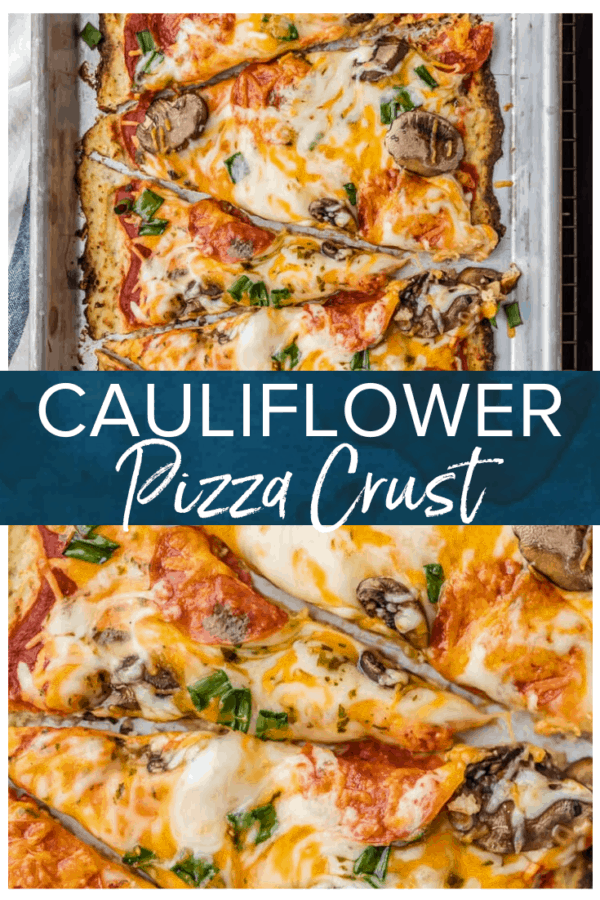 Cauliflower Pizza Crust Recipe {LowCarb, Keto, GlutenFree}