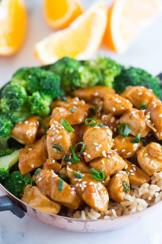 20 Minute Healthier Orange Chicken | Nutmeg Nanny