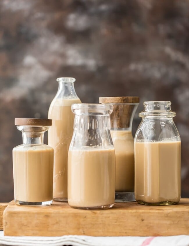 Irish Cream (Homemade Baileys) is SO easy to make at home! This Homemade Irish Cream Recipe is such a great addition to St. Patrick's Day cocktails, coffee, or ice cream. If you've ever wondered how to make Irish Cream, it's much more simple than you've imagined. Anyone can make it at home for homemade gifts or just enjoying with your family.