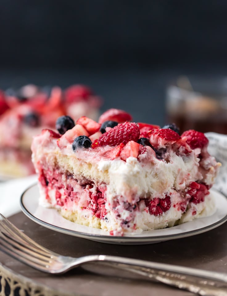 Strawberry Tiramisu with Blueberries &amp; Raspberries {VIDEO RECIPE}