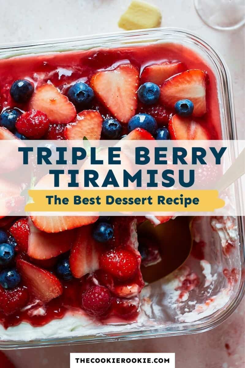 triple berry tiramisu pinterest