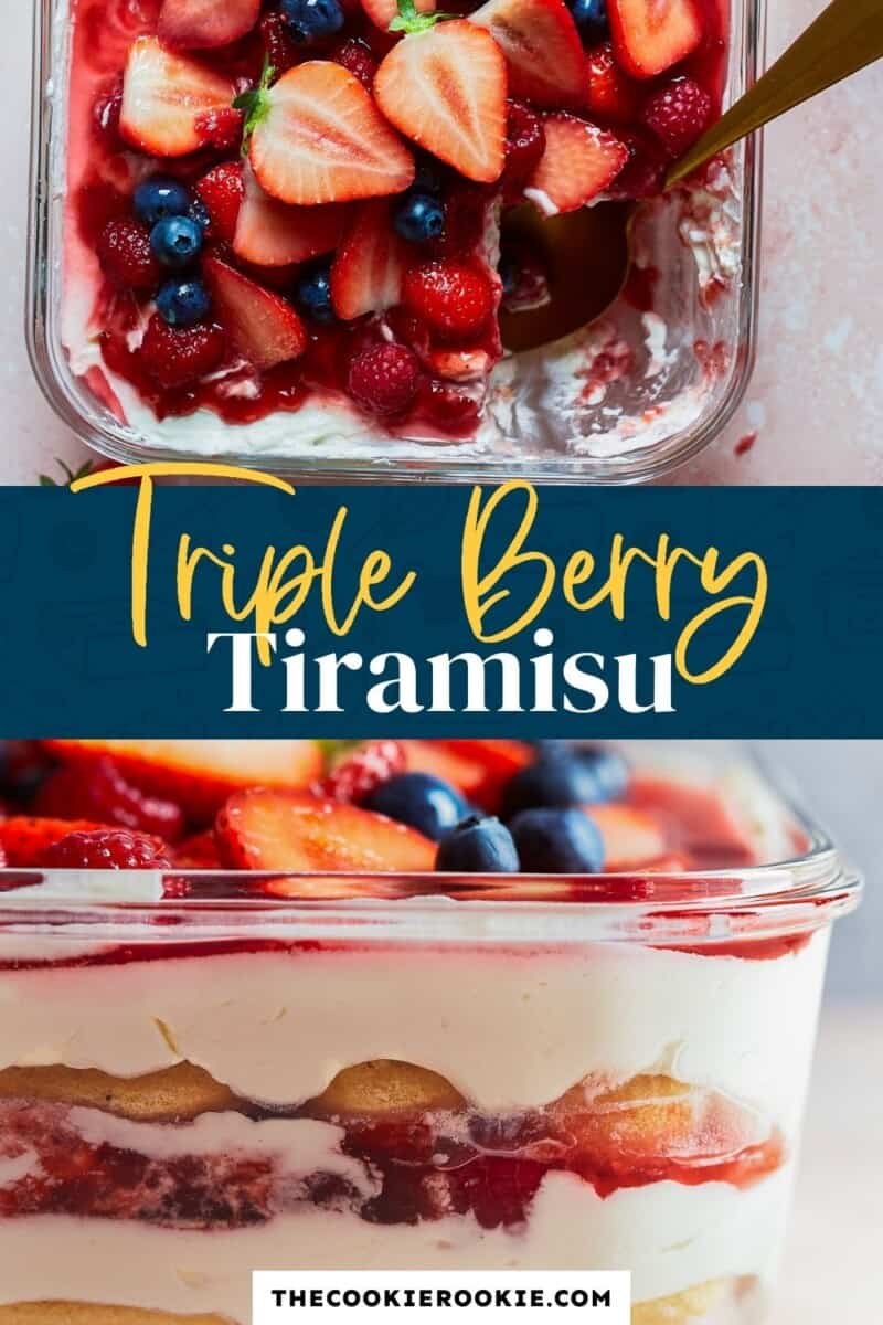 triple berry tiramisu pinterest