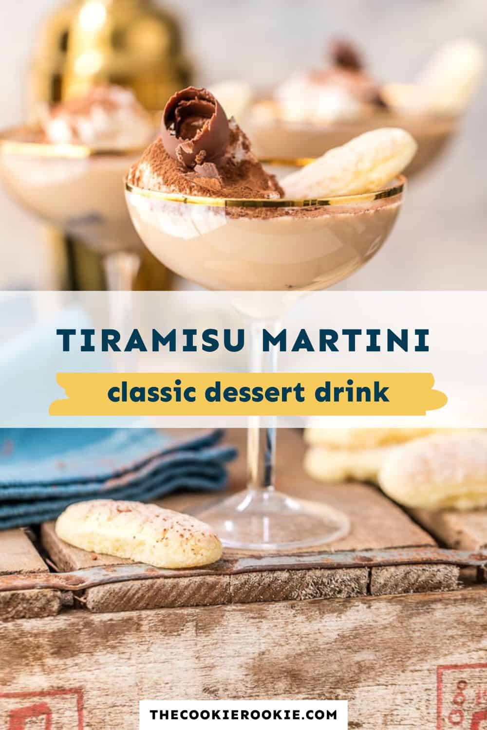 tiramisu martini pin image