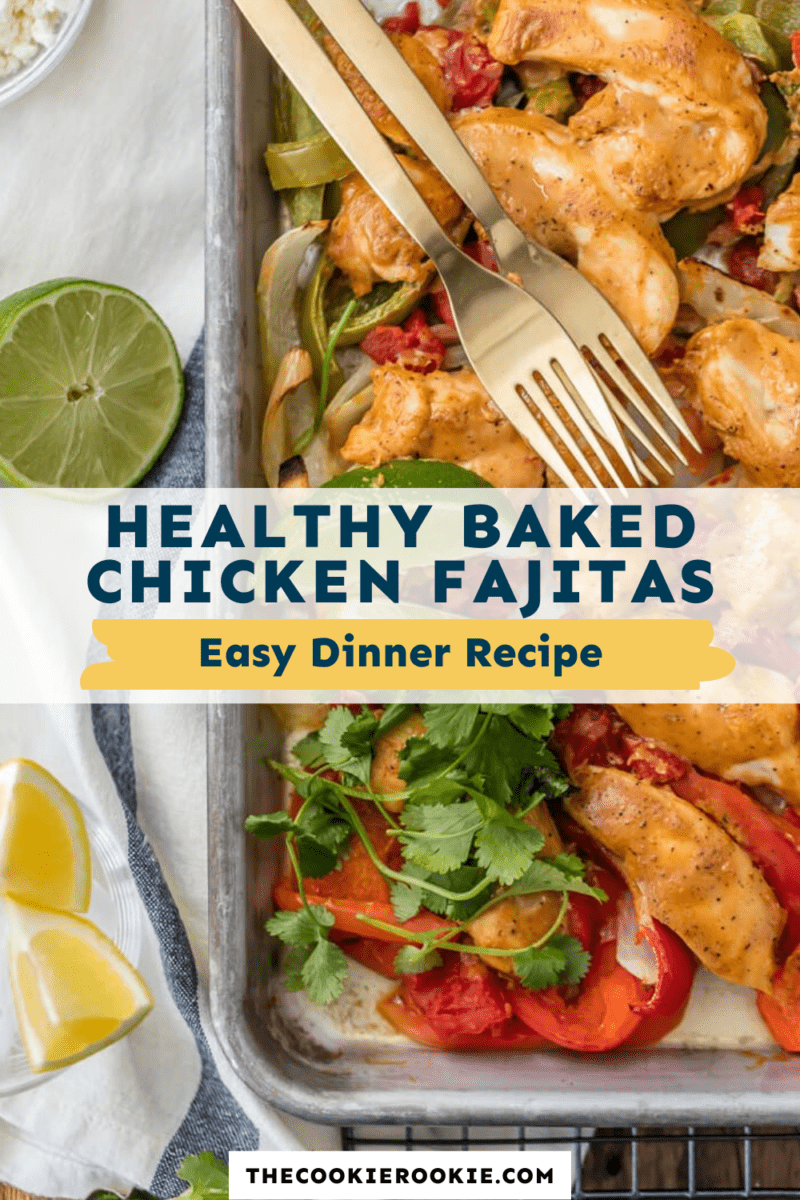 baked chicken fajitas pinterest