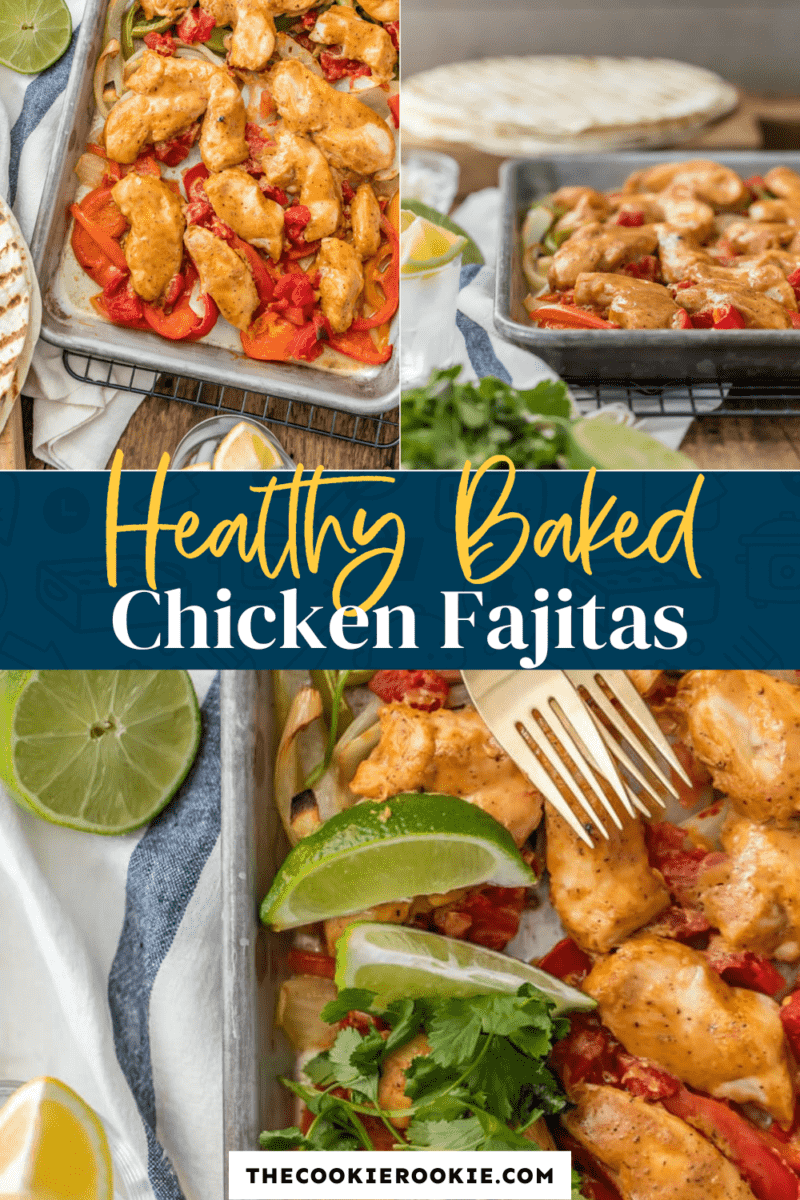 baked chicken fajitas pinterest