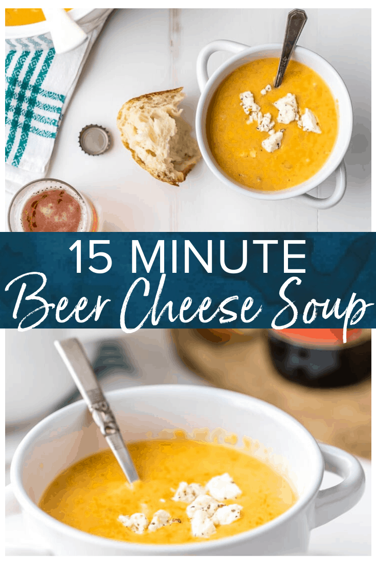 15 Minute Beer Cheese Soup Recipe {VIDEO} The Cookie Rookie®