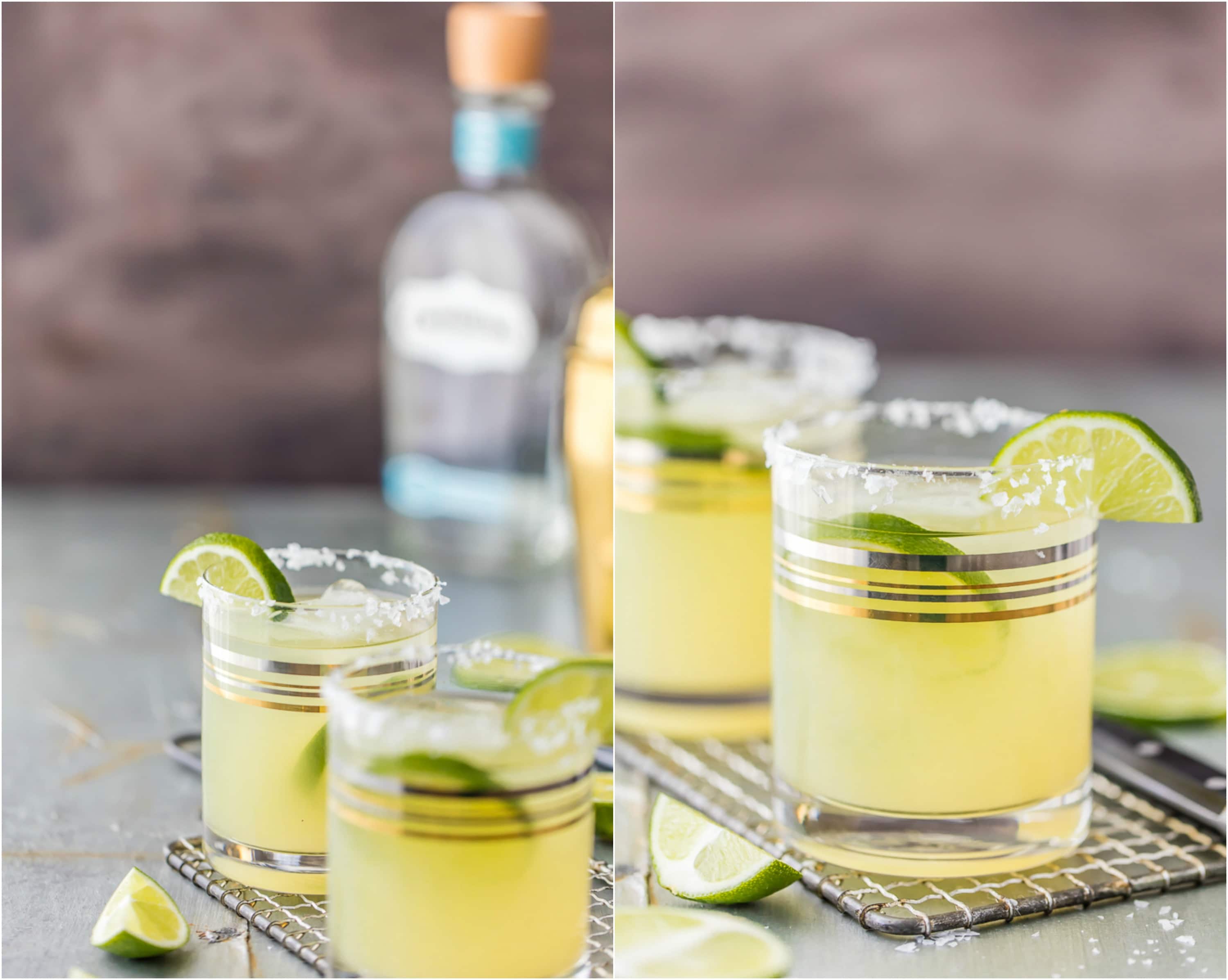 This Skinny Margarita Recipe is my go-to simple margarita recipe! With only 5 ingredients (good tequila, fruit juices, agave nectar, and soda) and lots of flavor, this classic margarita is a guilt free cocktail. This Skinny Margarita is just perfect for Cinco de Mayo!
