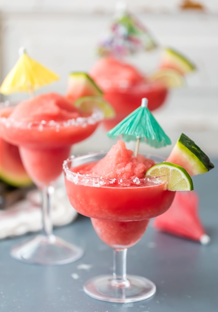 watermelon margaritas for Cinco de Mayo