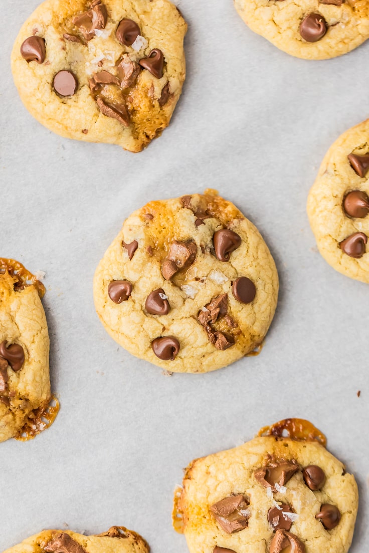 top view of cookies