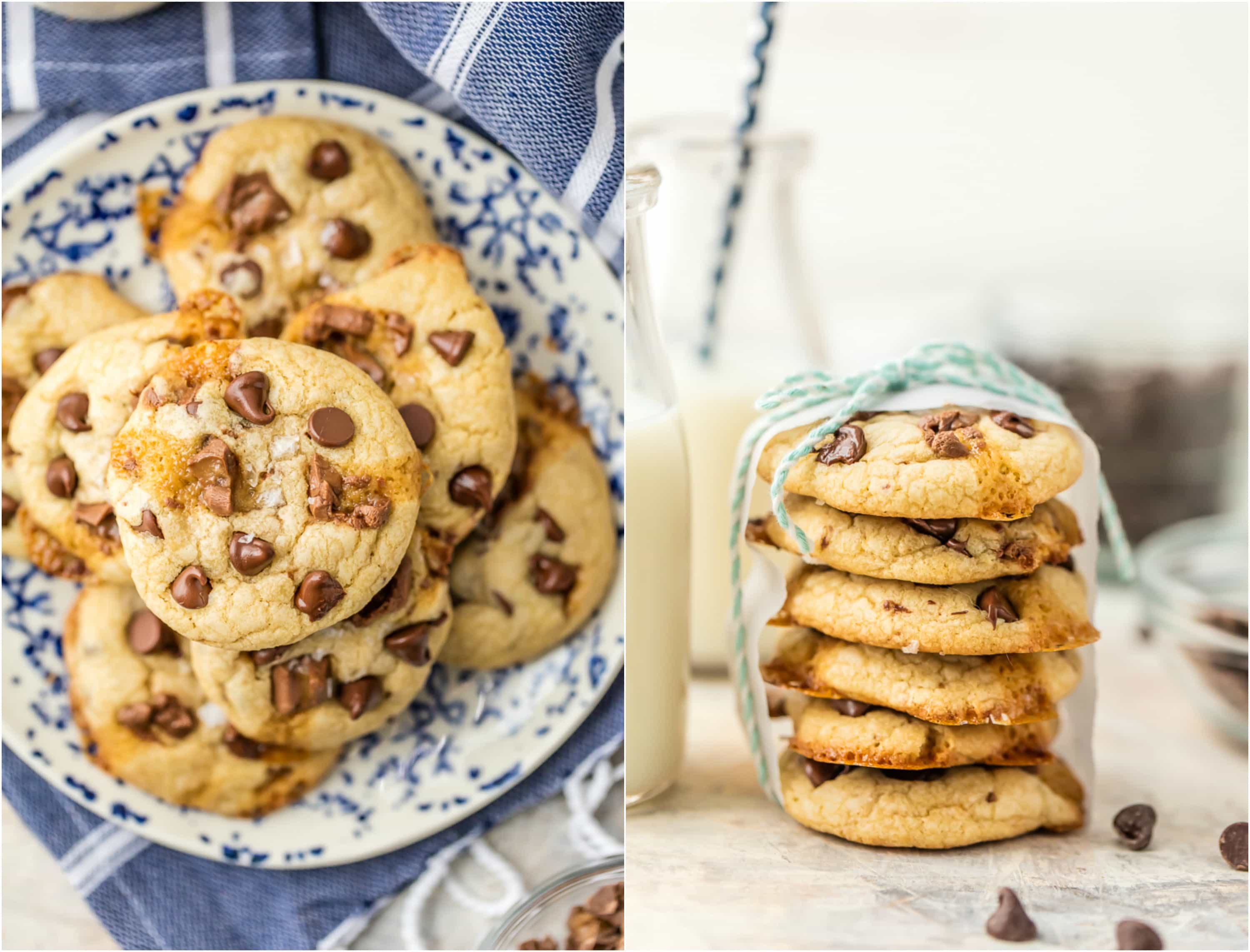 stacked cookies on table