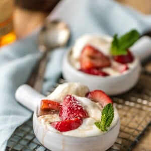Forget Bananas Foster and make this SUPER EASY Strawberries Foster! Delicious, easy, and beautiful! Impress guests with Strawberries Flambe over ice cream! The best dessert for entertaining.