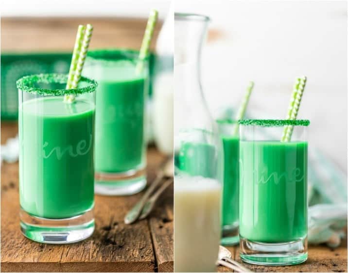 Vanilla Mint Green Milk for St. Patrick's Day! (Leprechaun Milk)