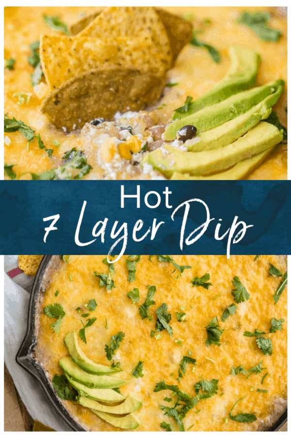 hot 7 layer dip pinterest photo