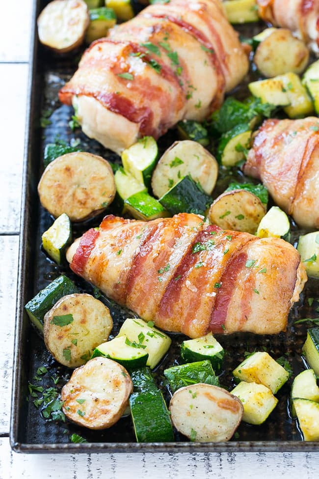 Bacon Wrapped Stuffed Chicken Breast | Dinner at the Zoo