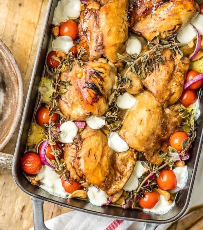 Balsamic Glazed Mediterranean Chicken