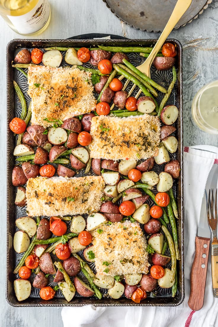 Sheet Pan Honey Mustard Salmon {The Cookie Rookie}