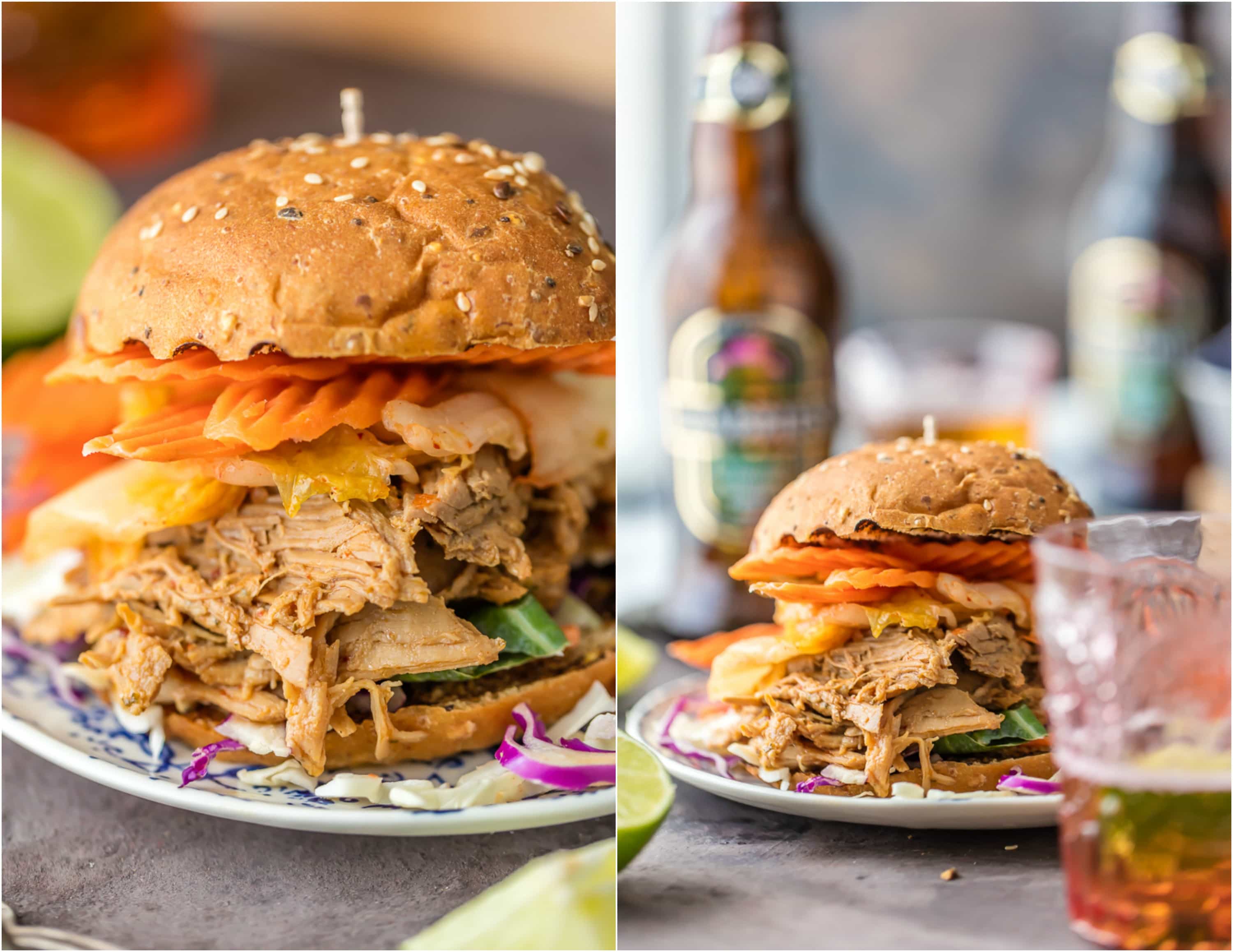 Drunken Garlic Ginger Pulled Pork Sandwiches The Cookie Rookie®