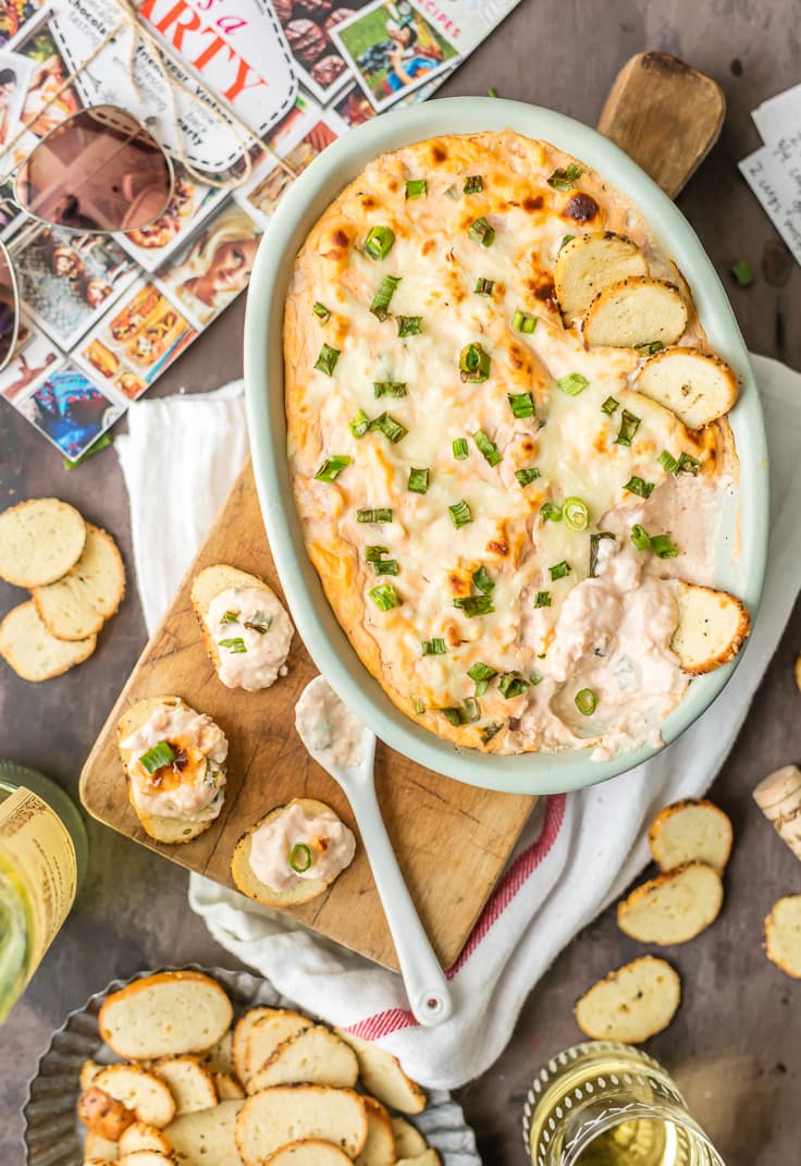 hot dip surrounded by chips