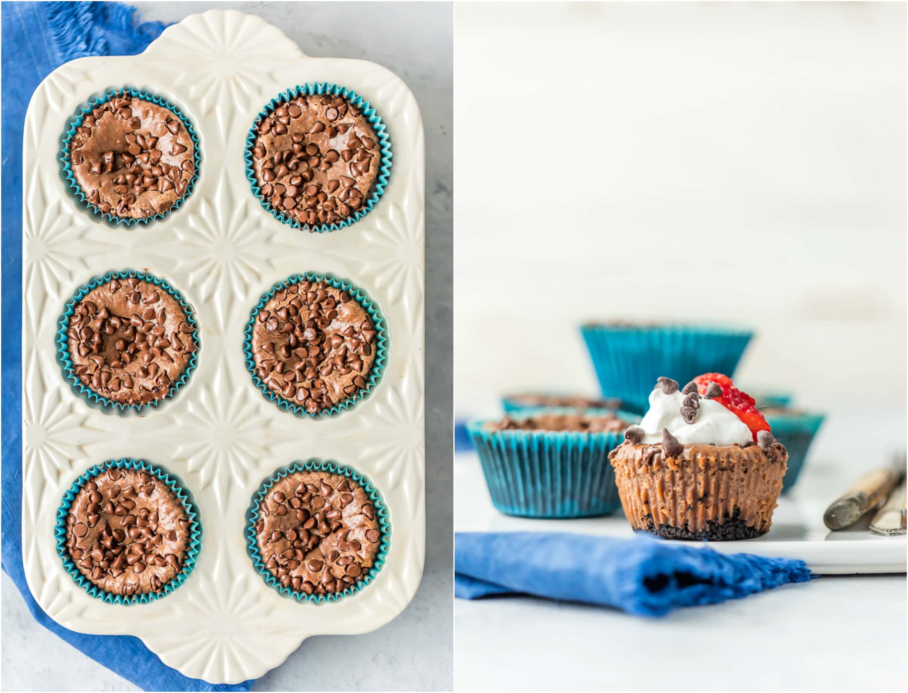 MINI NUTELLA CHEESECAKES are the perfect EASY DESSERT RECIPE perfect for any occasion. So creamy, delicious, and addicting. Good luck eating only one!