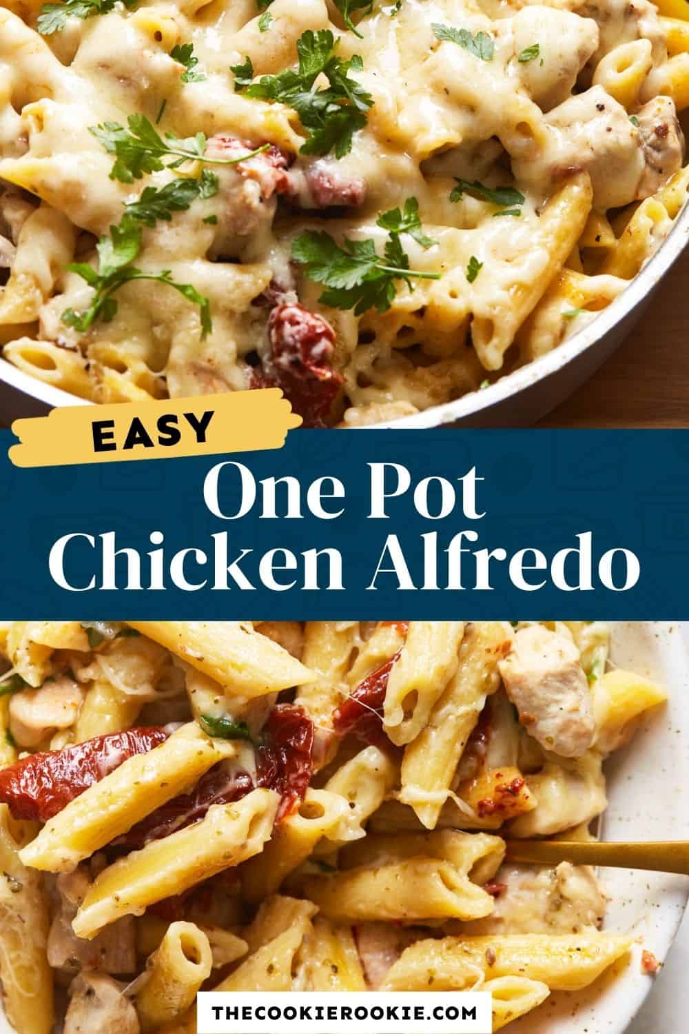 Chicken Alfredo Recipe with Jar Sauce - The Cookie Rookie®