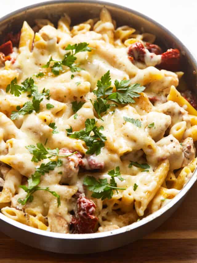 Sausage Alfredo Pasta Recipe with Fried Sage - The Cookie Rookie®