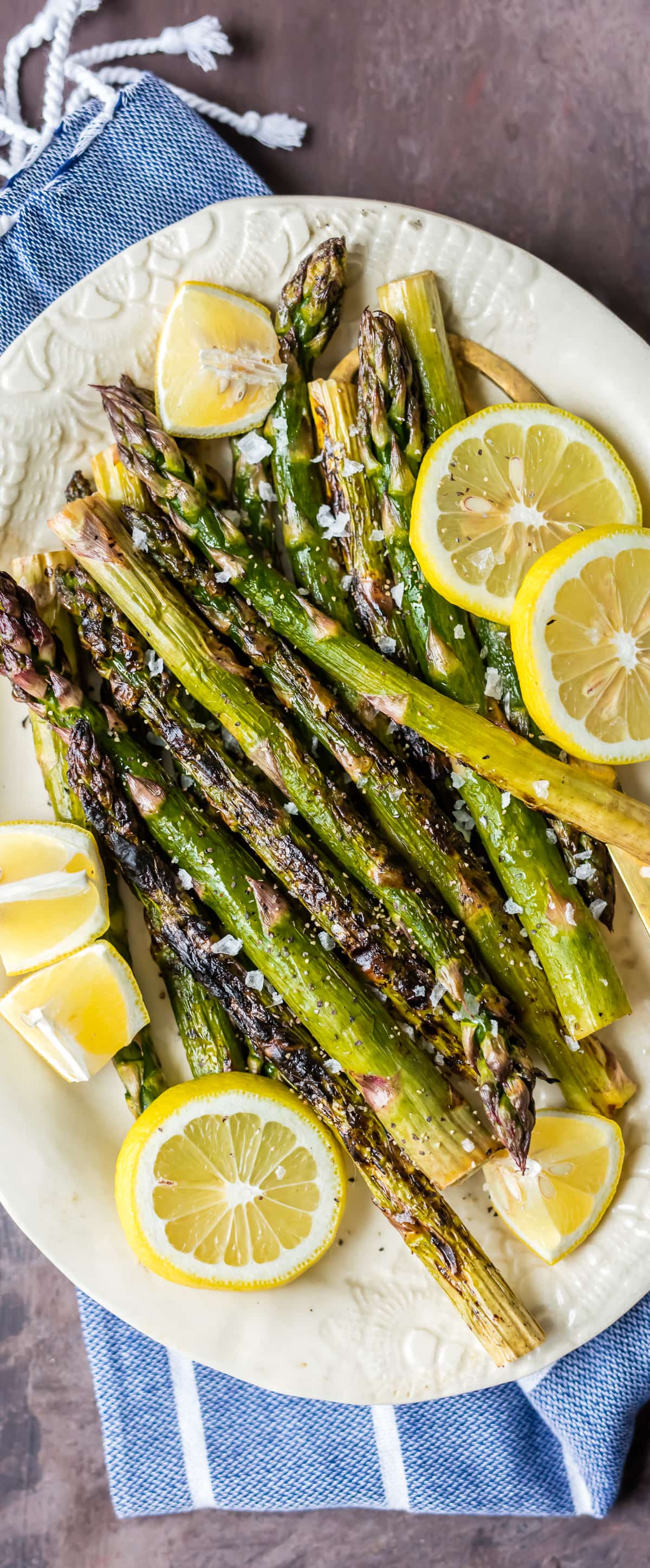 grilled lemon butter asparagus