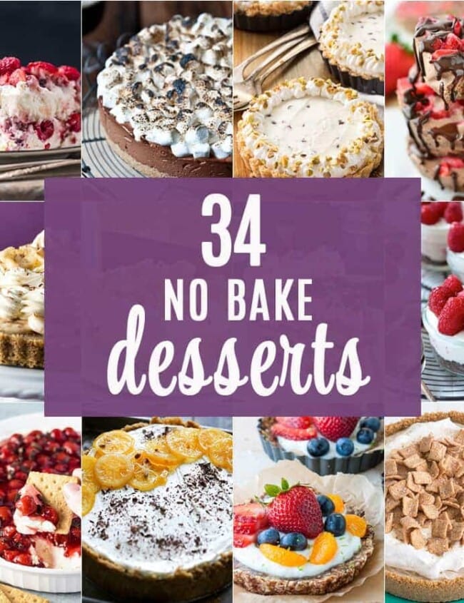 34 No Bake Desserts
