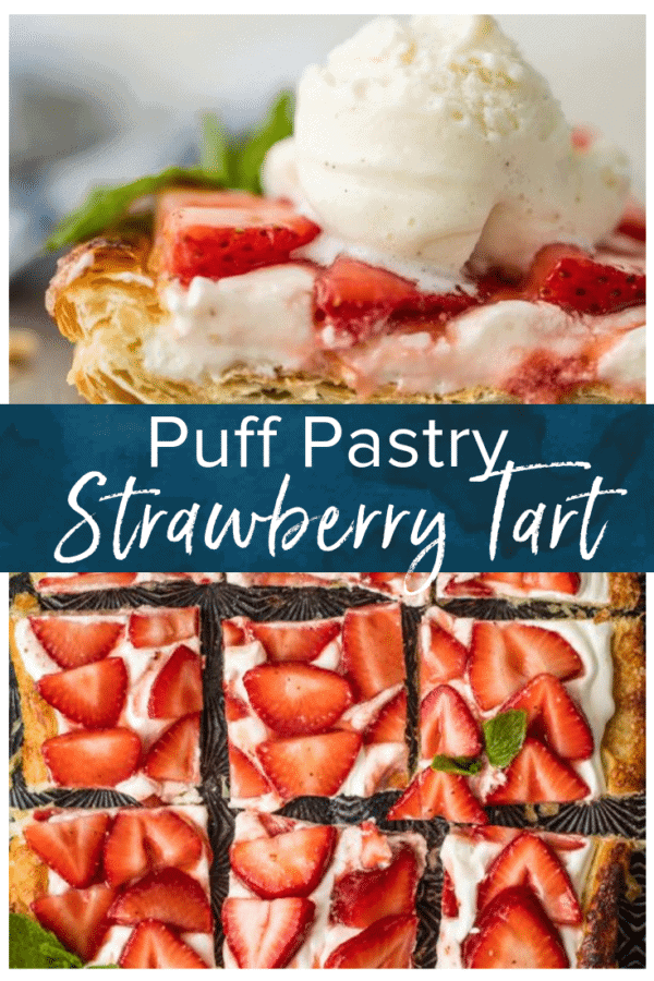 puff pastry strawberry tart pinterest pic