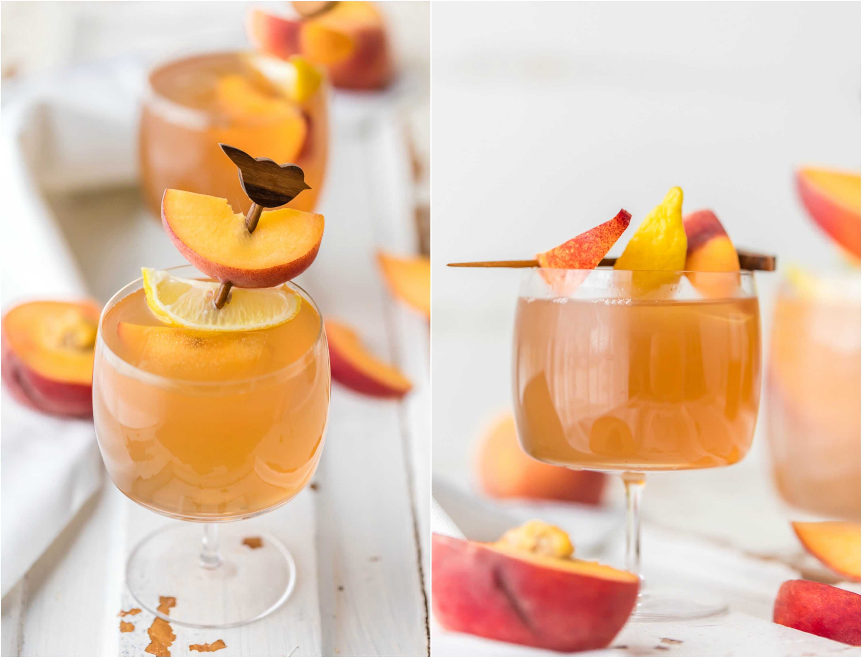 peach tea cocktail