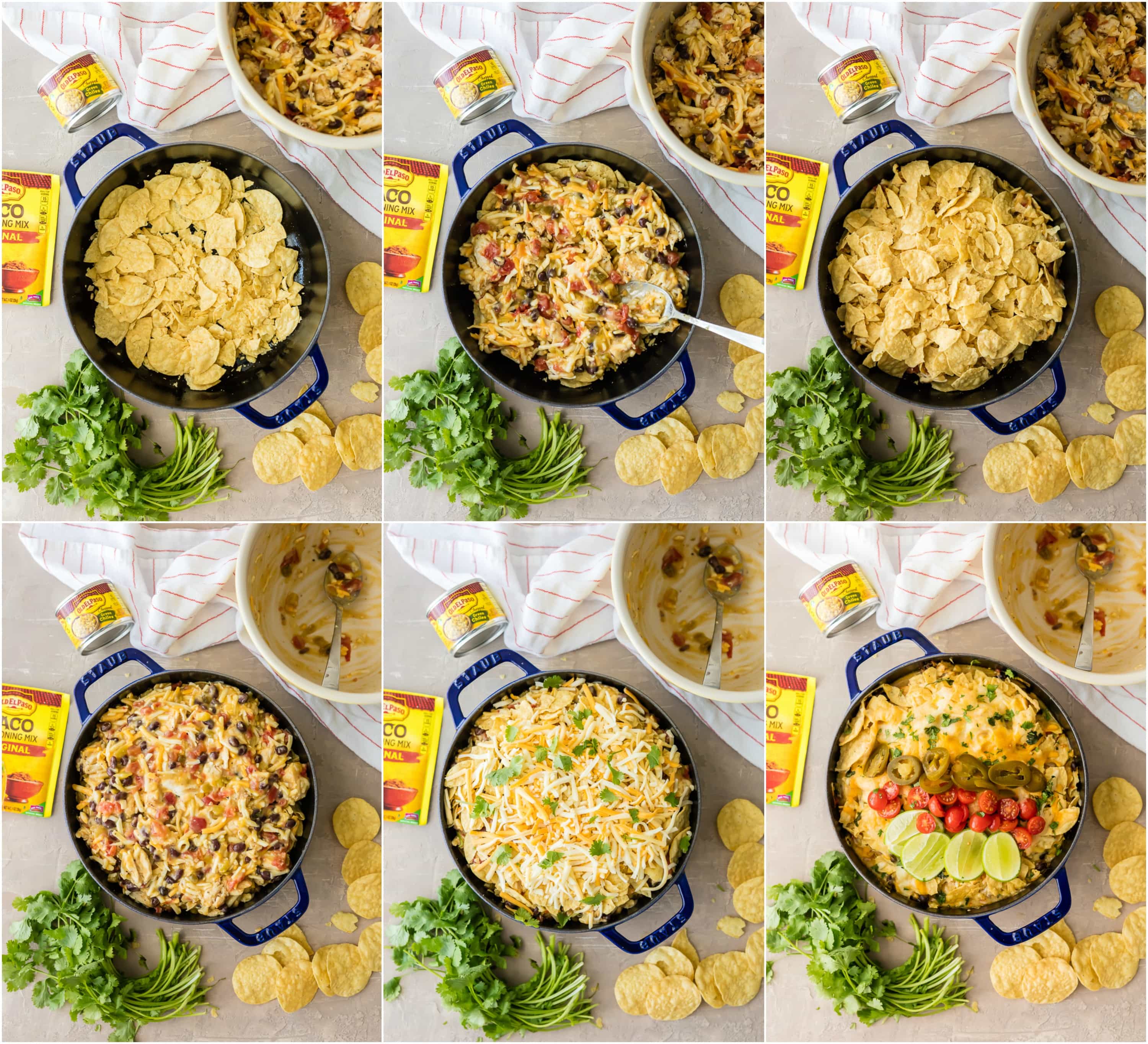 step by step photos making nacho casserole