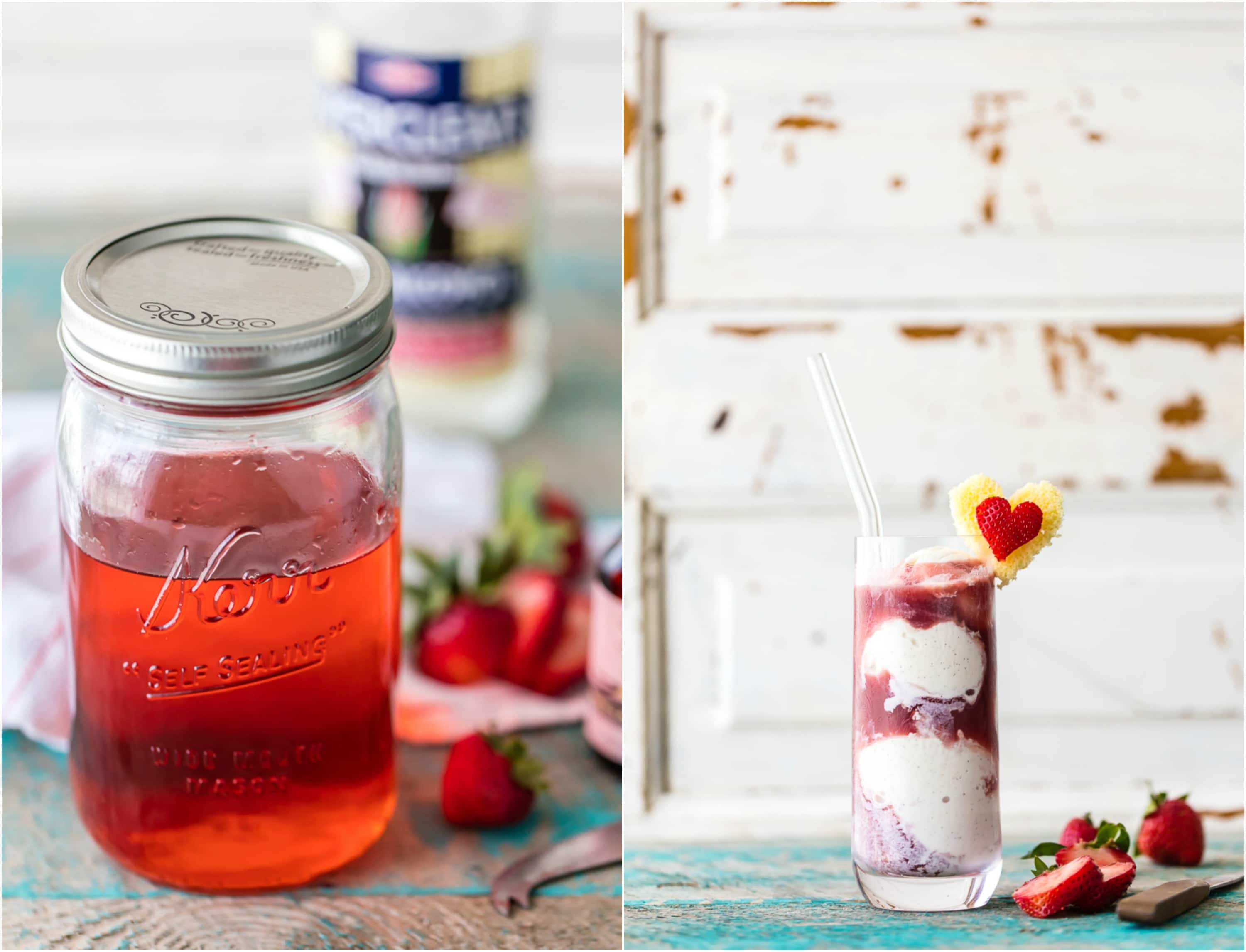 Homemade Strawberry Vodka   Spiked Strawberry Shortcake Ice Cream Floats Recipe - 72