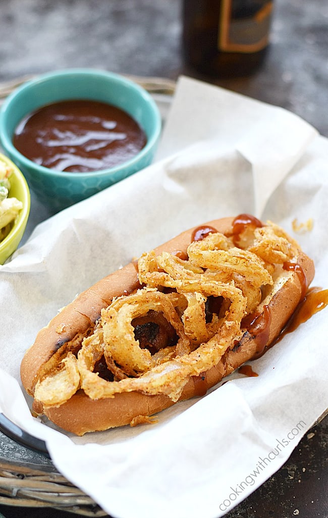 Barbecue Bacon Hot Dogs | Cooking with Curls