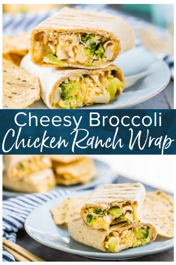 ranch broccoli chicken wrap pinterest photo