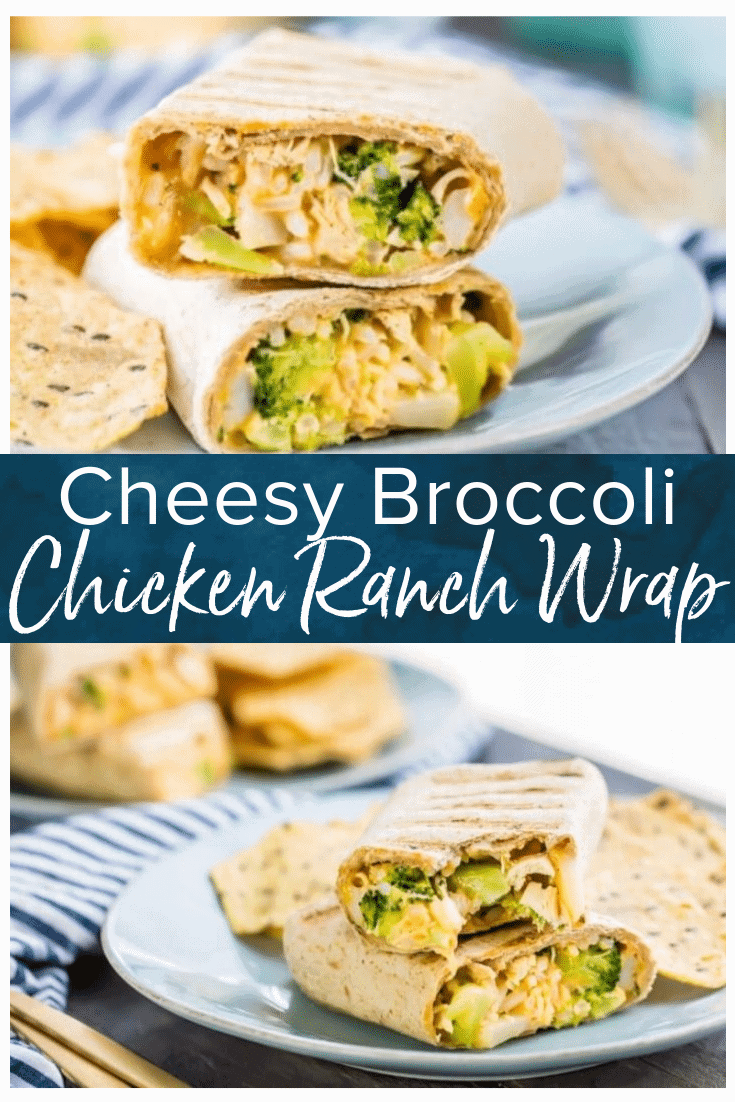 Chicken Ranch Wrap Recipe with Broccoli, Rice, and Cheese