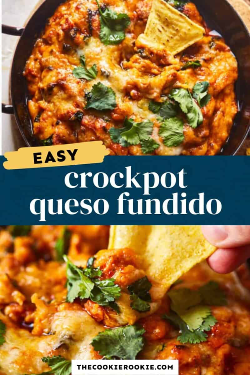 Crockpot queso fundido made easy.