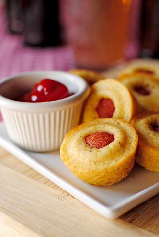 Mini Corn Dog Muffins | Iowa Girl Eats