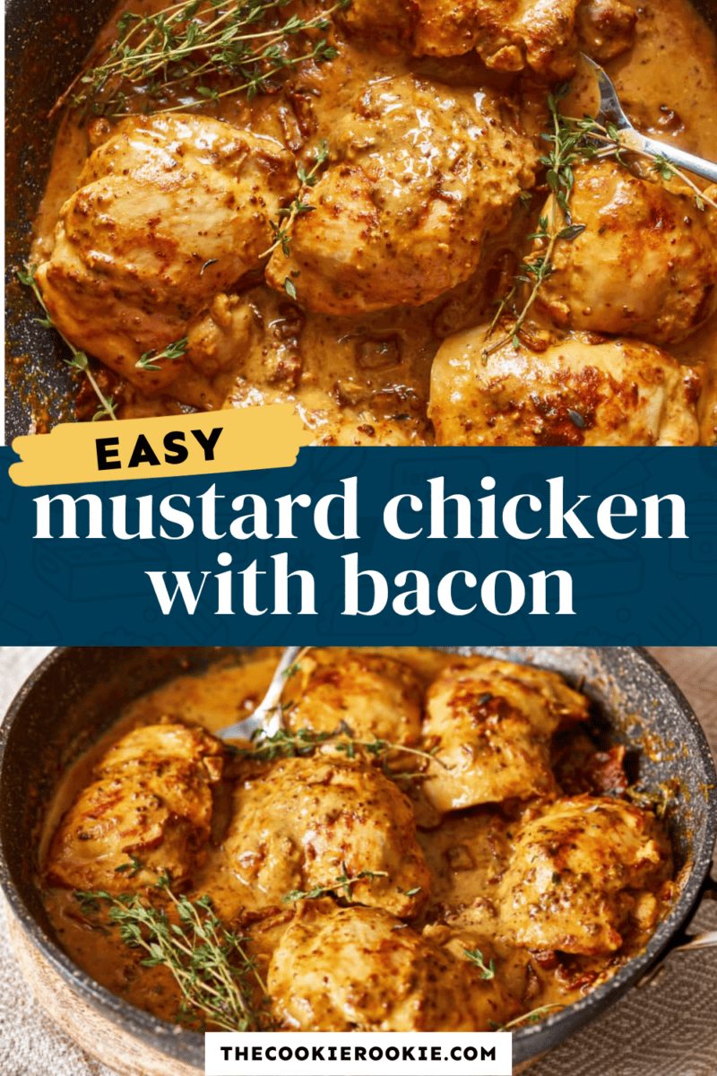 Keyword: bacon

Description: Easy mustard chicken with bacon in a skillet.