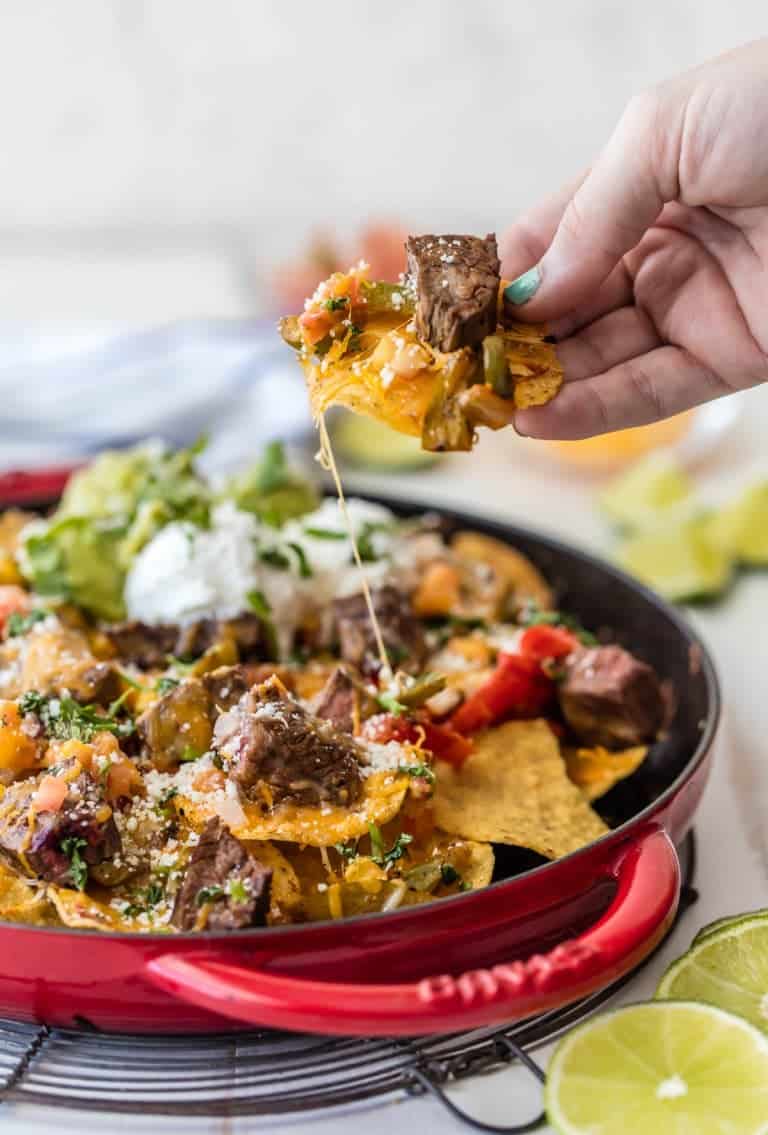 Skillet Steak Fajita Nachos Recipe The Cookie Rookie®