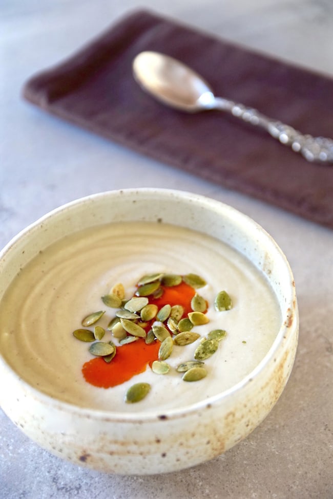 Roasted Garlic Cauliflower Soup | Tasting Page