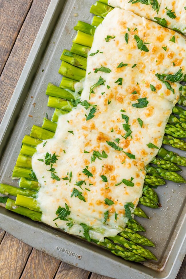 Three Cheese Asparagus Gratin | The Cookie Rookie