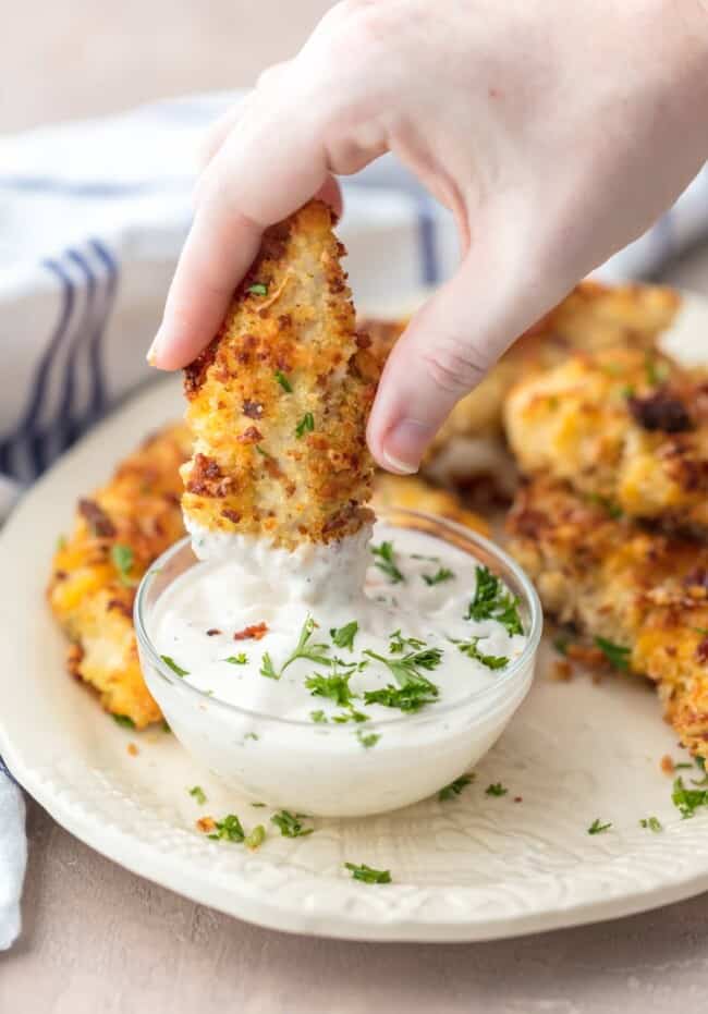 Cheddar Bacon Ranch Oven Baked Chicken Tenders Recipe The Cookie Rookie®