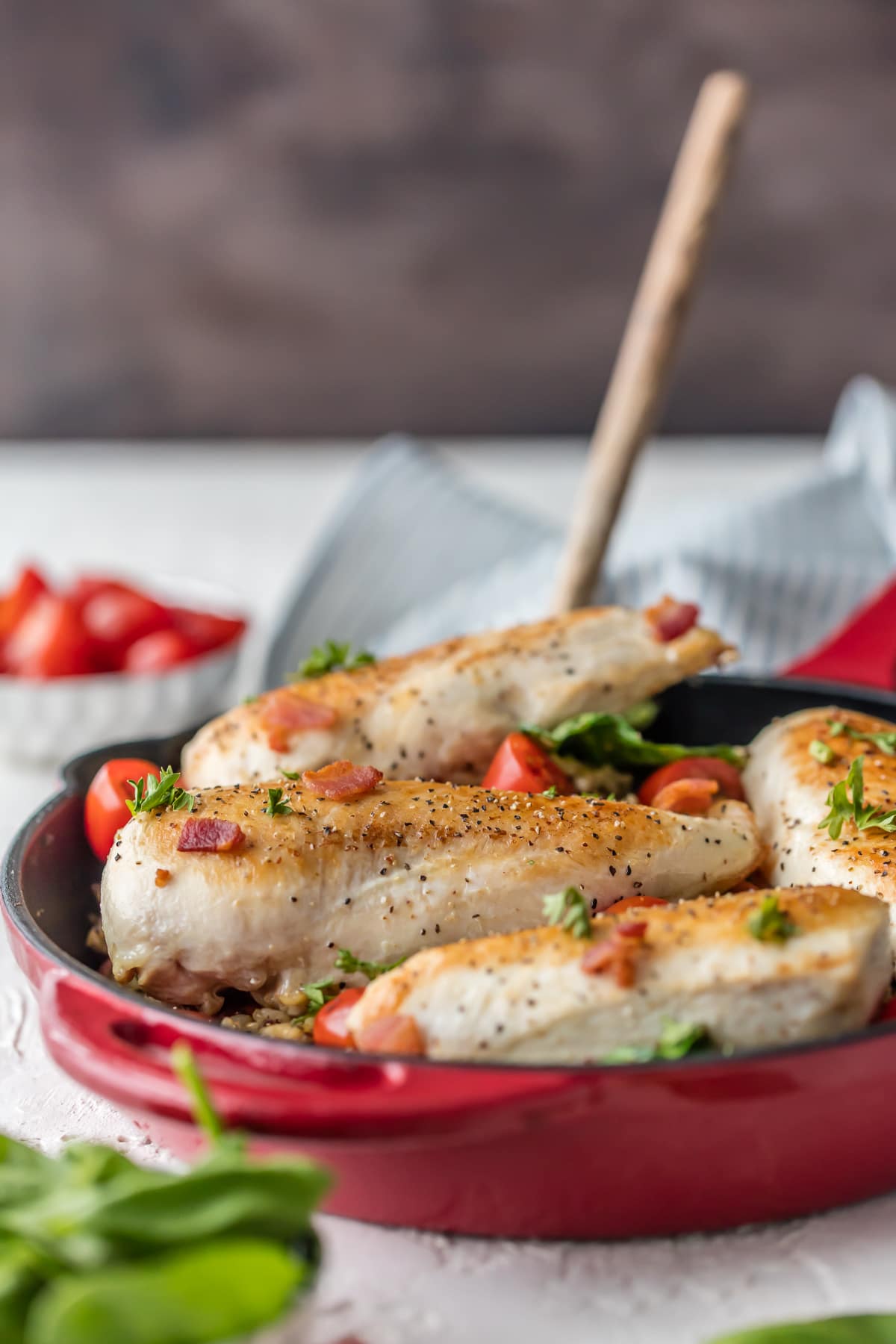 BLT Chicken and Rice Skillet