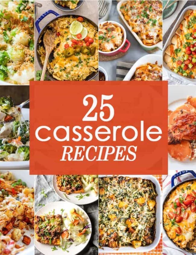 25 CASSEROLE RECIPES for every occasion! 25 EASY Casserole Recipes for Thanksgiving, Christmas, Easter, and everything in between! Everything from classic casseroles to thinking outside of the box. YUM!