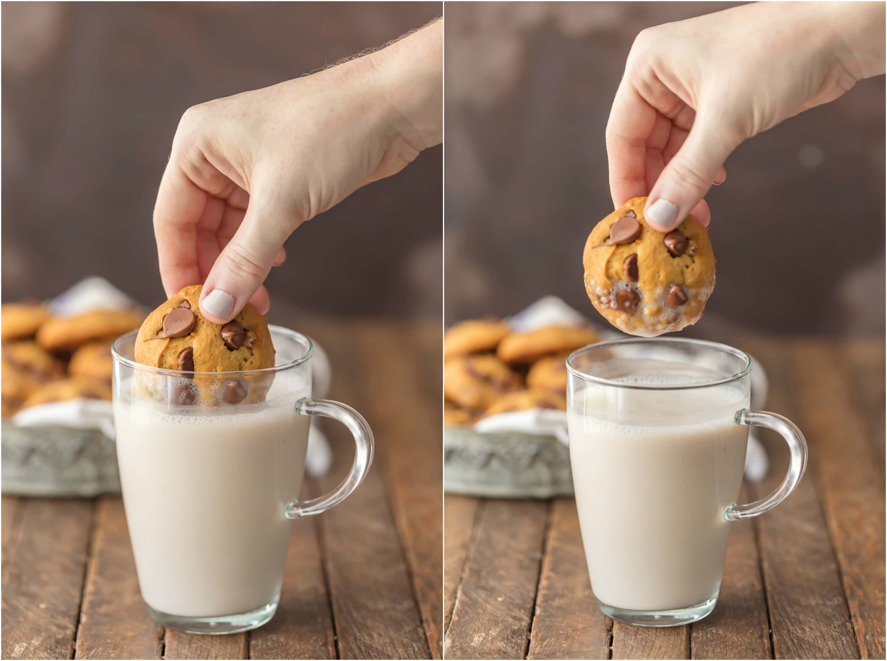 APPLESAUCE CHOCOLATE CHIP COOKIES are the perfect skinny(er) way to enjoy holiday baking! These soft chocolate chip cookies are loaded with chocolate and made with applesauce! Amazing flavor, less calories, and you can eat the dough with no worries!