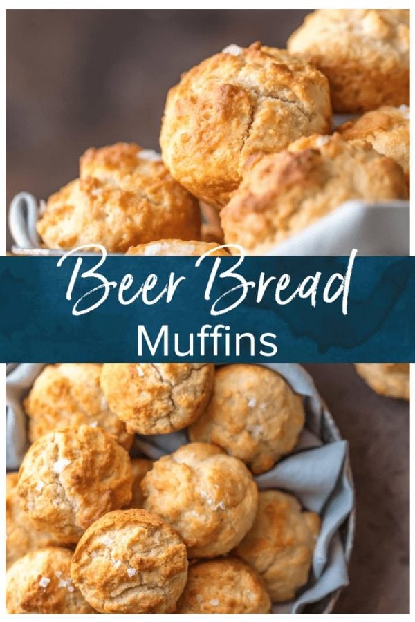 BEER BREAD MUFFINS are my absolute favorite easy bread recipe! These fun little bisquick muffins taste just like a comforting loaf of beer bread. They're the ultimate addition to any meal, especially Thanksgiving!